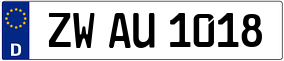 Trailer License Plate